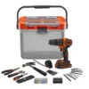 Black & Decker BLACK+DECKER Power & Hand Tool Box Set -Silverlife Store 13663416 5824993649305359