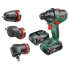 Bosch AdvancedDrill 18 With 2 X 2.5 Ah Batteries, Charger & 3 Attachment Set -Silverlife Store 13910175 1684981983558537