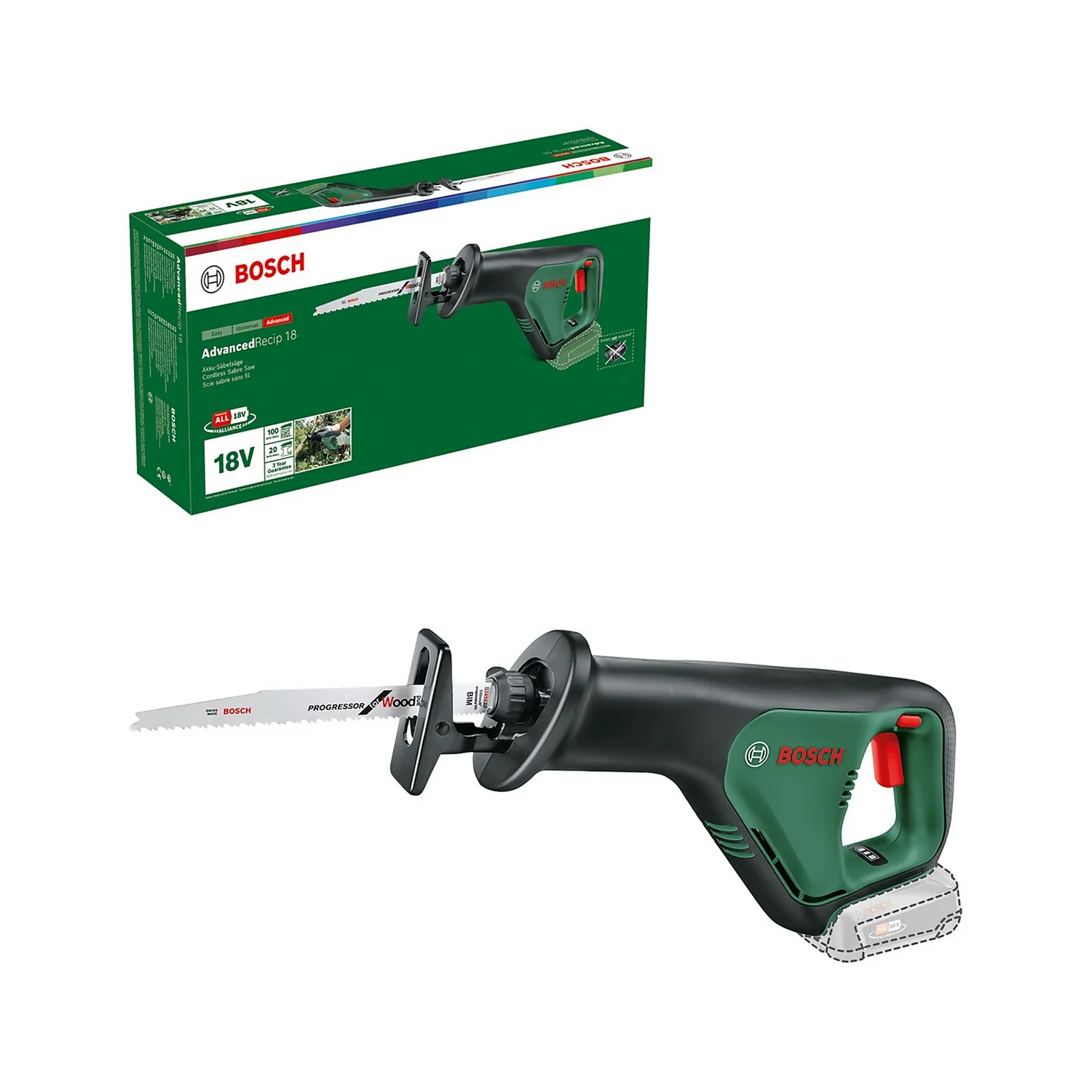 Bosch AdvancedRecip 18 Reciprocating Saw (no Battery Included) 10 Bosch AdvancedRecip 18 Reciprocating Saw (no Battery Included) - Image 8