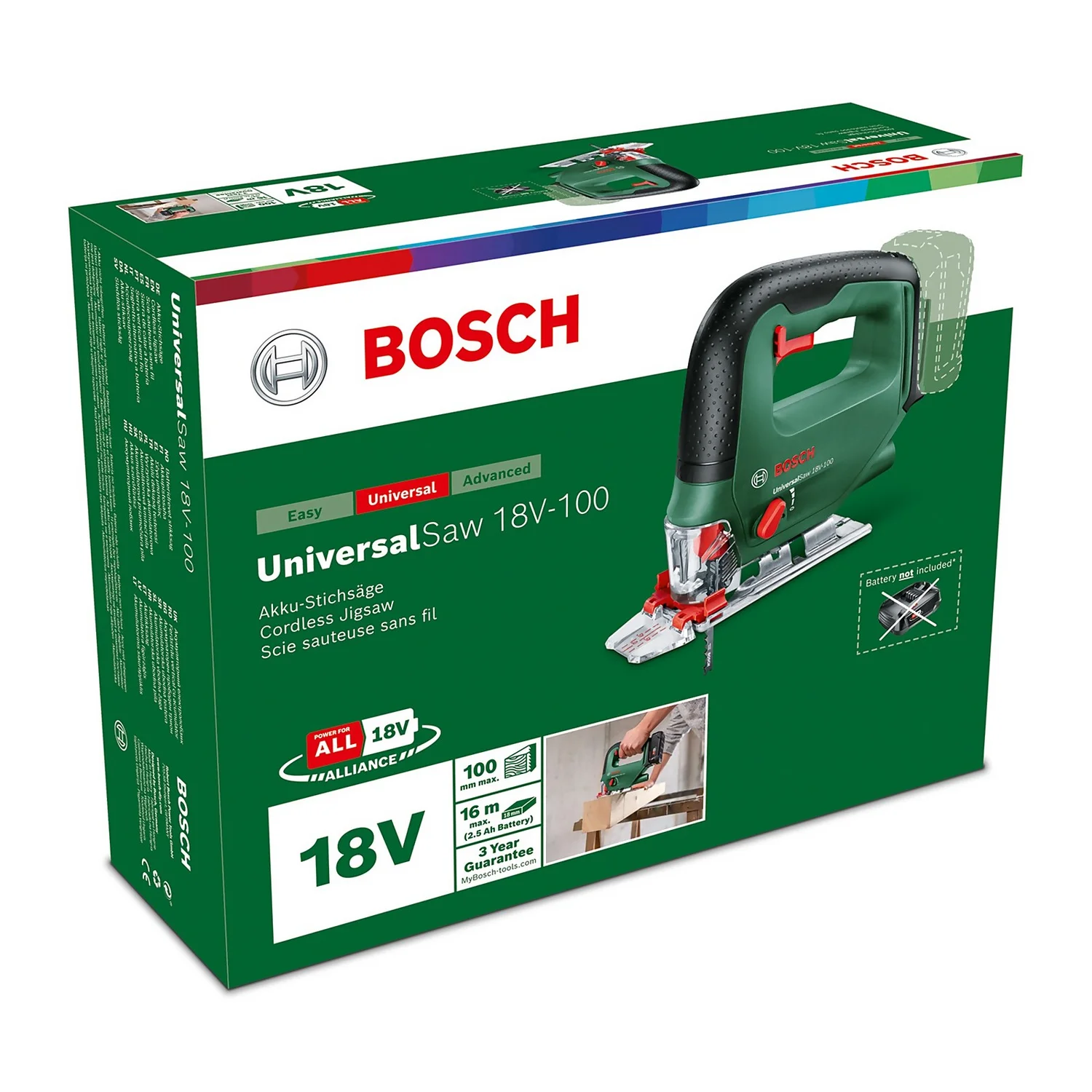 Bosch UniversalSaw 18V-100 Jigsaw (no Battery Included) 12 Bosch UniversalSaw 18V-100 Jigsaw (no Battery Included) - Image 10