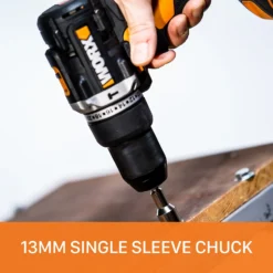 Worx WX352 20v Cordless Brushless Combi Drill With X2 2.0Ah Batteries -Silverlife Store 14229055 1225019849662058
