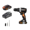Worx WX352 20v Cordless Brushless Combi Drill With X2 2.0Ah Batteries -Silverlife Store 14229055 1855019849457656