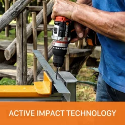 Worx WX354 20v Cordless Brushless Combi Hammer Drill With X2 2.0Ah Batteries -Silverlife Store 14229056 2005019849245520
