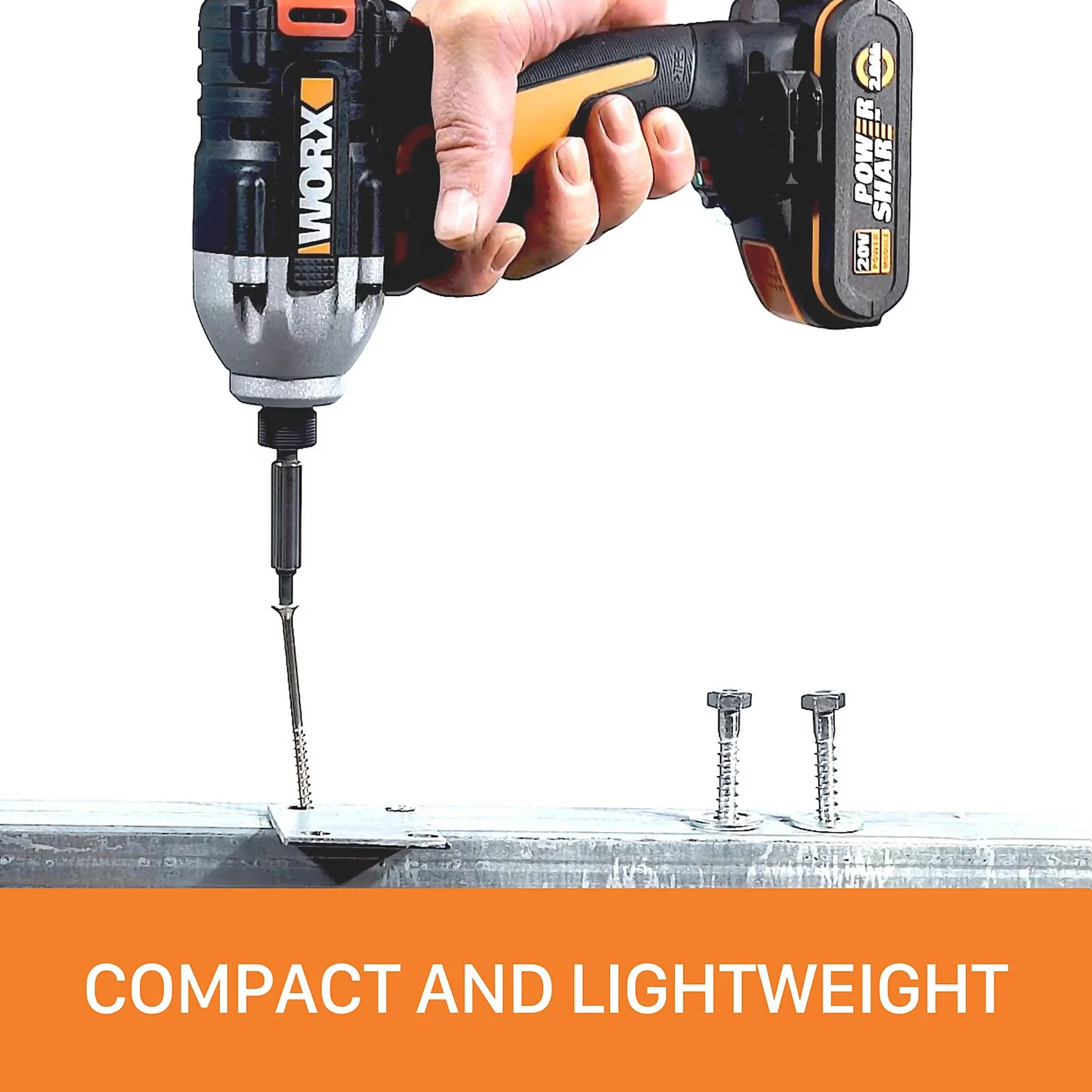 Worx WX261 20v Cordless Brushless Impact Driver With X2 2.0Ah Batteries 9 Worx WX261 20v Cordless Brushless Impact Driver With X2 2.0Ah Batteries - Image 7