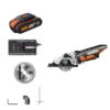 Worx WX527 20v 2.0Ah Worxsaw Cordless Compact Circular Saw 1 Worx WX527 20v 2.0Ah Worxsaw Cordless Compact Circular Saw -Silverlife Store 14229058 4525019848971989