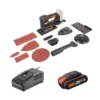 Worx WX820 20v 2.0Ah Cordless Multi Sander -Silverlife Store 14229064 1825019848661408