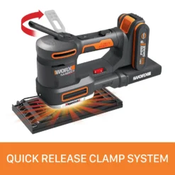 Worx WX820 20v 2.0Ah Cordless Multi Sander -Silverlife Store 14229064 9615019848781192